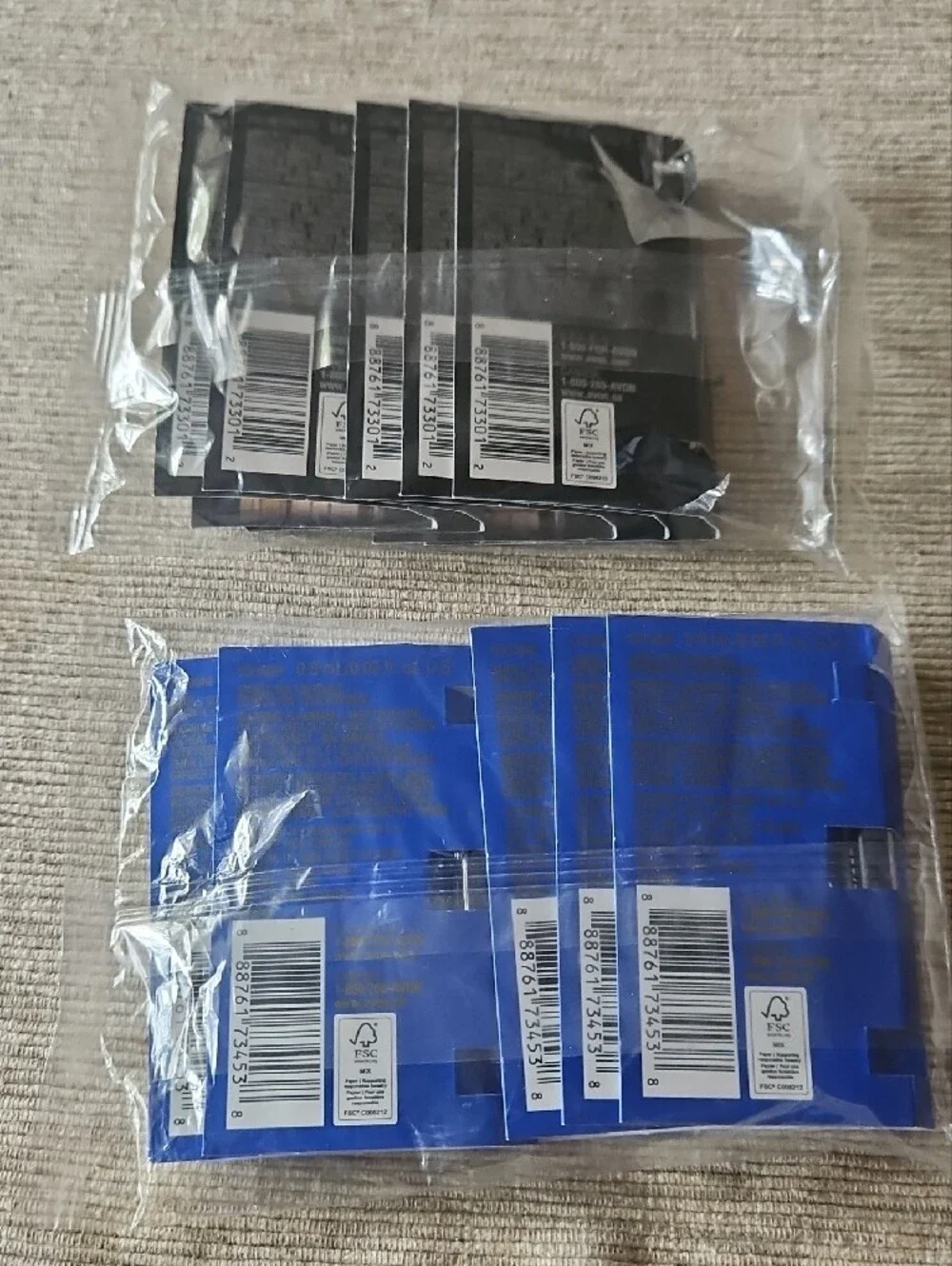 Avon Black Suede & Mesmerize Fragrance Samples. 2 Packs 5 Per Pack